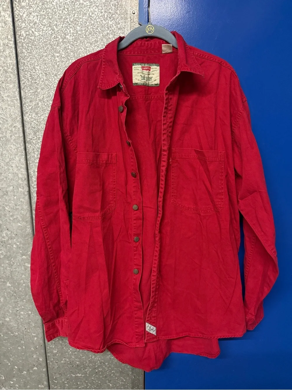 Men’s Vintage Levi’s Red Denim Long Sleeve